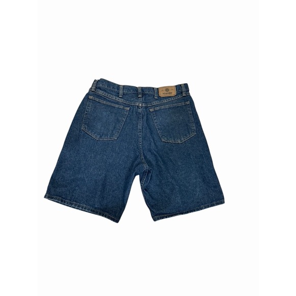 Vtg Y2K Wrangler Blue Denim Dadcore Jean Shorts Y2K Workwear Men's Size - Picture 2 of 3